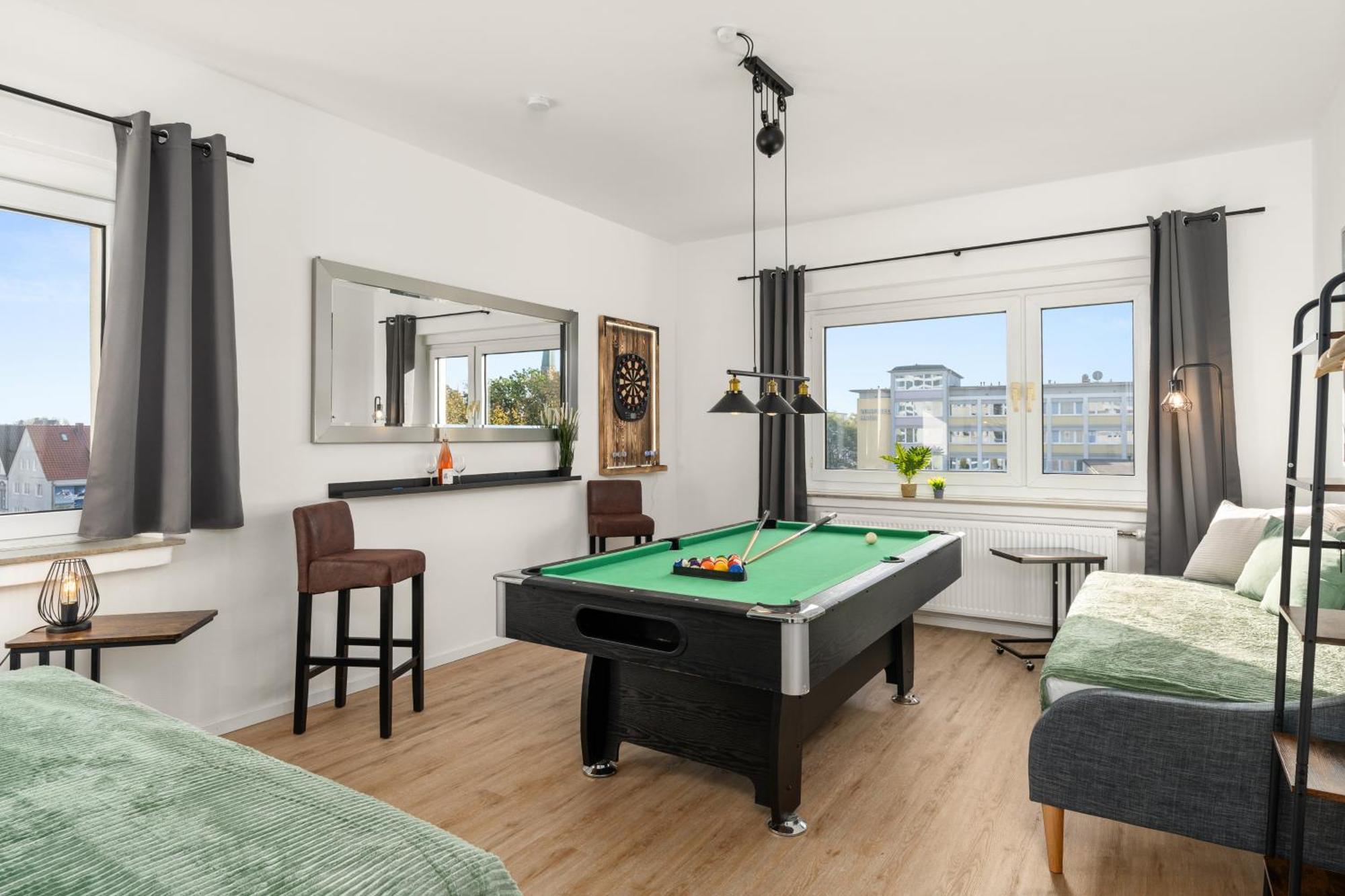 Homely-Apartment Manhattanart, Zentral, Parkplatz, Billard,Ps4, Dart, Balkon Bielefeld Zewnętrze zdjęcie